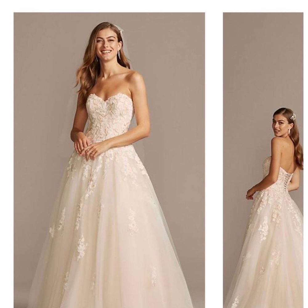 David’s Bridal wedding gown.Never worn.